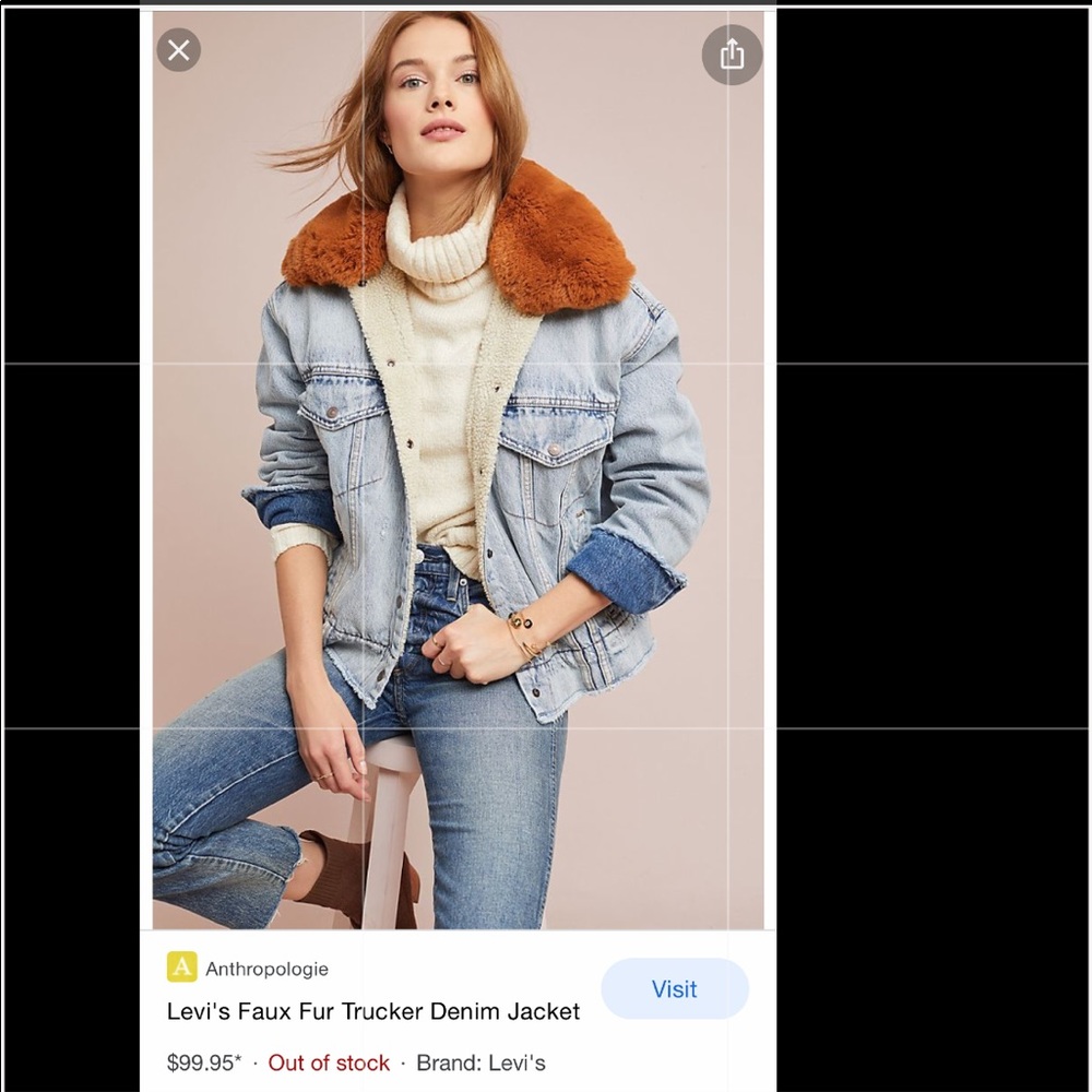 Levi’s Faux Fur Trucker Denim Jacket